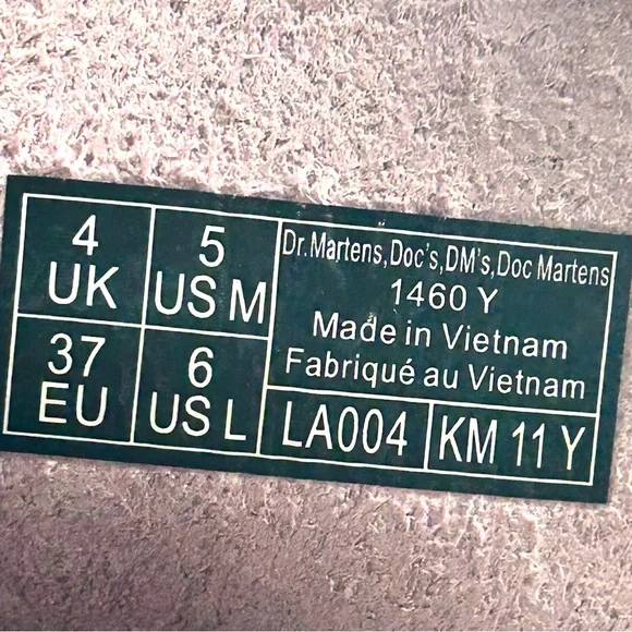 Dr. Martens AirWair Muted Purple Combat ankle boots ladies size 6 men’s size 5 - Picture 5 of 9